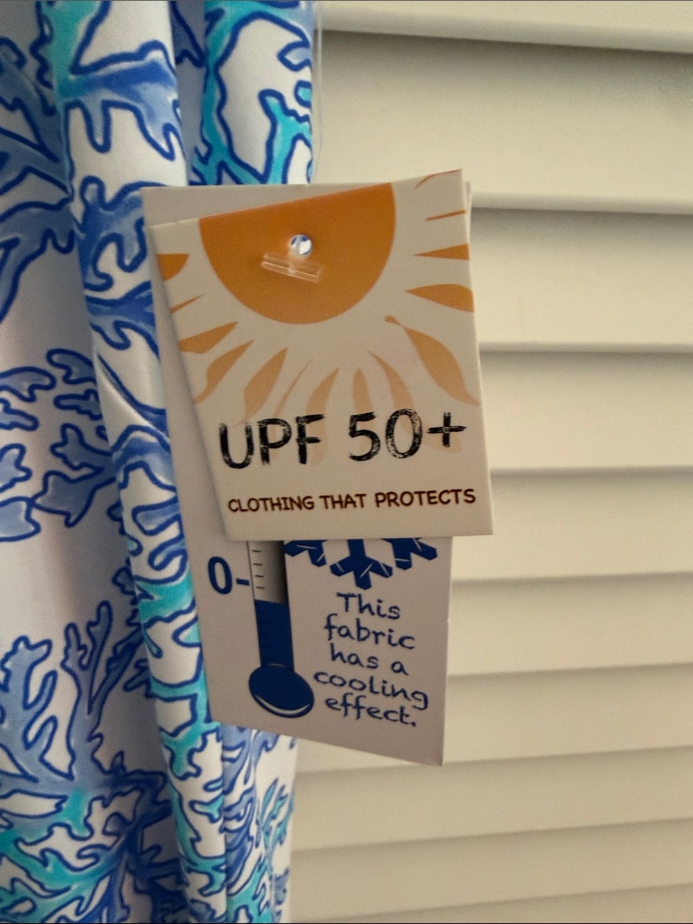 NWT Coral print maxi UPF dress - Picture 3 of 6